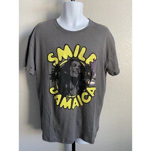 Mens  Bob Marley Tee T-shirt XL Smile Jamaica NWT